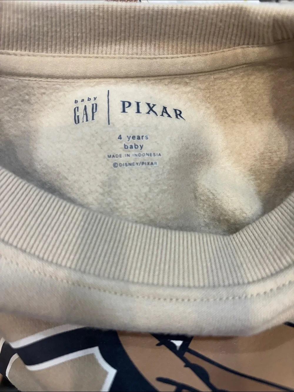 Gap Pixar Woody sweatshirt 4 Years